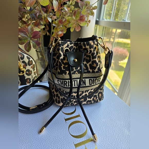 Upcycled Dior Beauty Bag/Bucket Bag - Picture 1 of 6